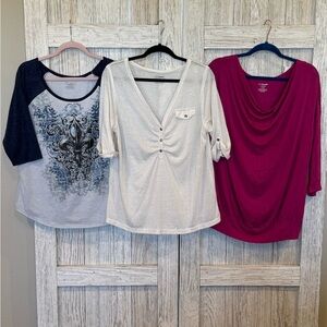 Vintage 3 Lane Bryant Shirts sz 14/16